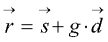 r = s + g*d