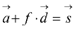 a + f*d = s